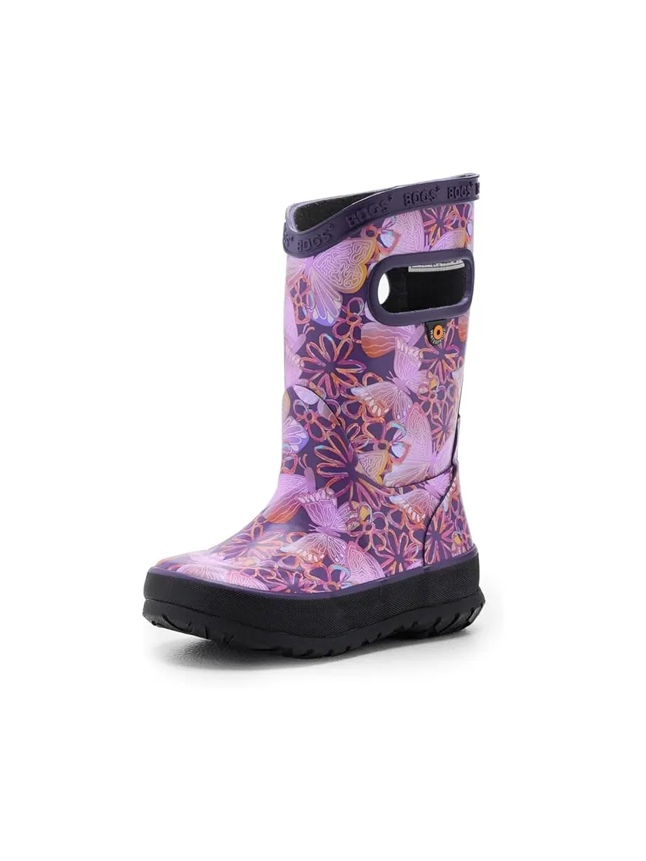 Детские резиновые сапоги Bogs Kids Rainboot Solar Butterfly (Little Kid/Big Kid) — изображение 1 из 7, мульти
