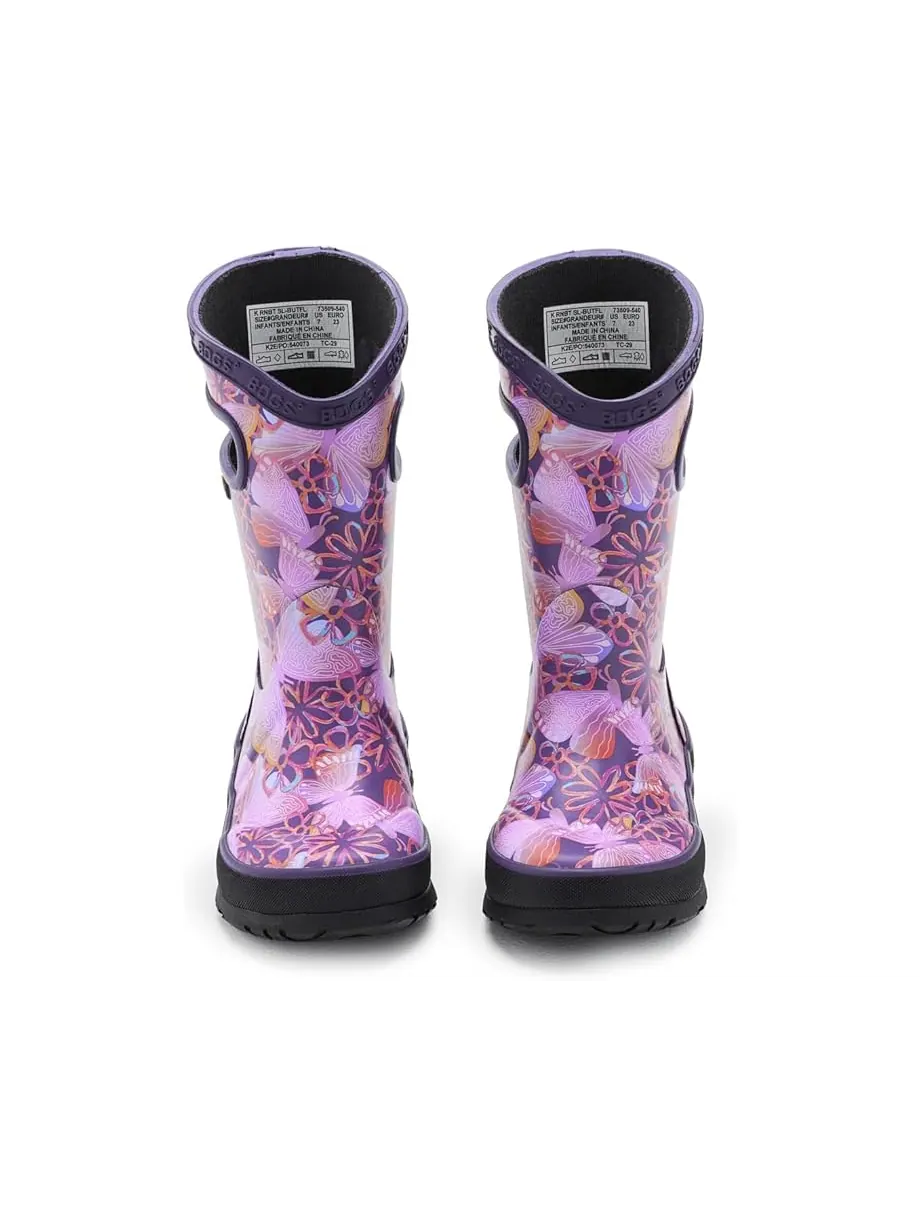 Детские резиновые сапоги Bogs Kids Rainboot Solar Butterfly (Little Kid/Big Kid) — изображение 2 из 7, мульти