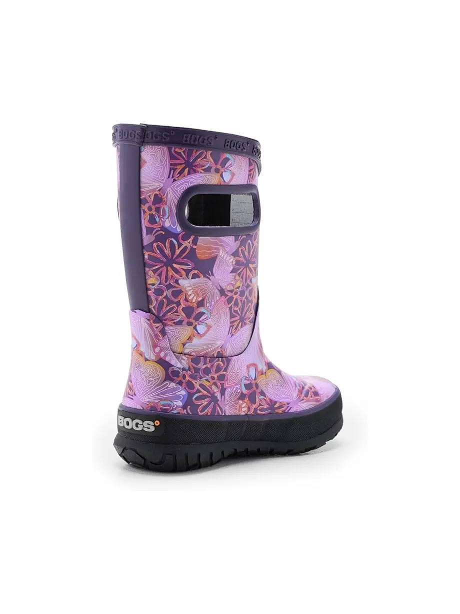 Детские резиновые сапоги Bogs Kids Rainboot Solar Butterfly (Little Kid/Big Kid) — изображение 3 из 7, мульти