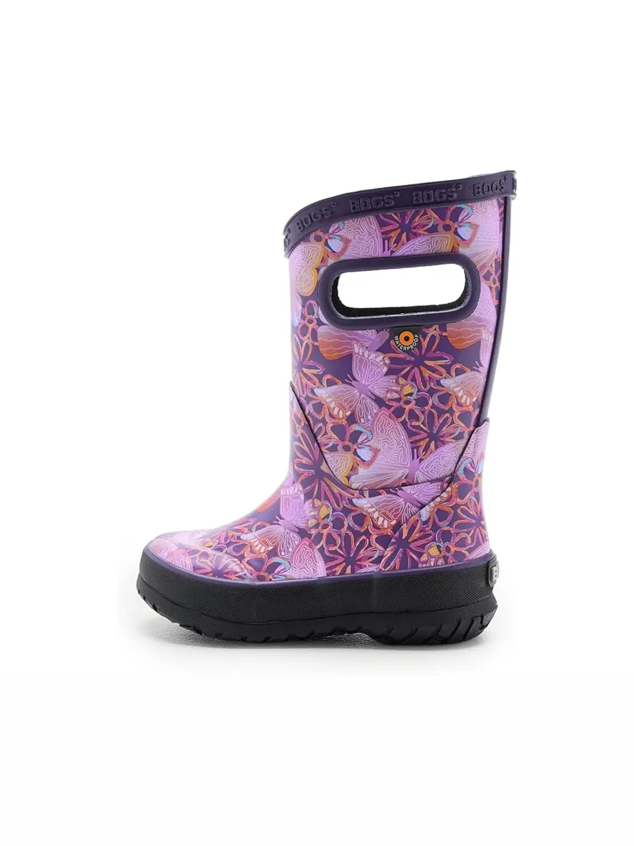 Детские резиновые сапоги Bogs Kids Rainboot Solar Butterfly (Little Kid/Big Kid) — изображение 4 из 7, мульти