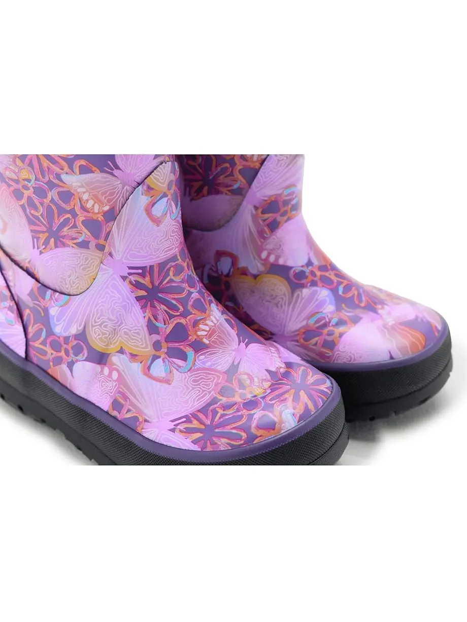 Детские резиновые сапоги Bogs Kids Rainboot Solar Butterfly (Little Kid/Big Kid) — изображение 6 из 7, мульти