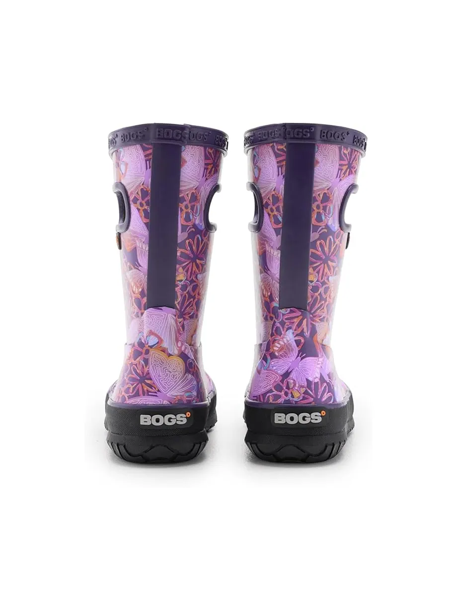 Детские резиновые сапоги Bogs Kids Rainboot Solar Butterfly (Little Kid/Big Kid) — изображение 7 из 7, мульти