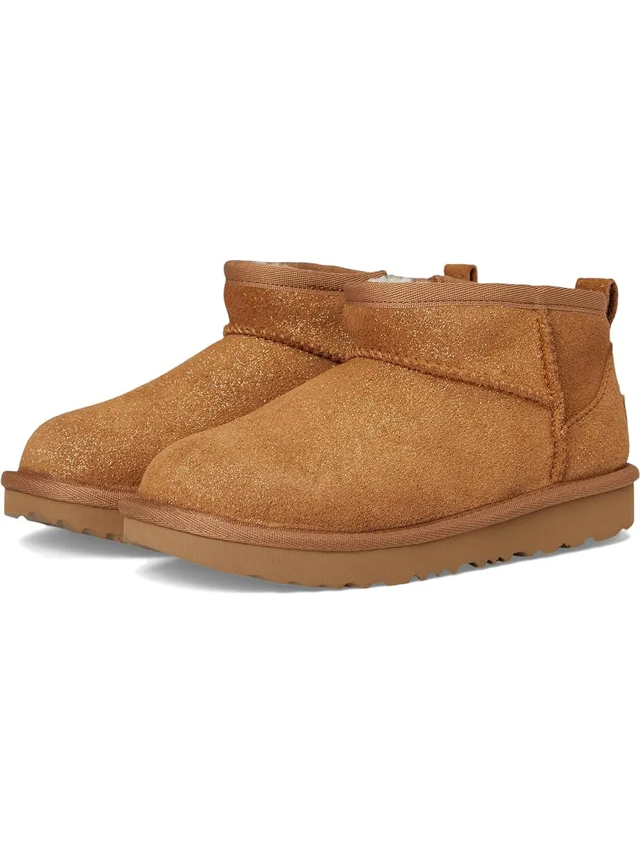Детские сапоги UGG Kids Classic Ultra Mini Dazzle (Toddler) — изображение 1 из 7, орех