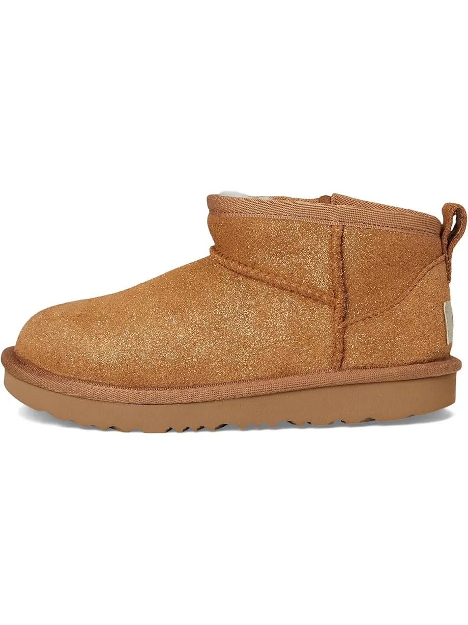 Детские сапоги UGG Kids Classic Ultra Mini Dazzle (Toddler) — изображение 4 из 7, орех