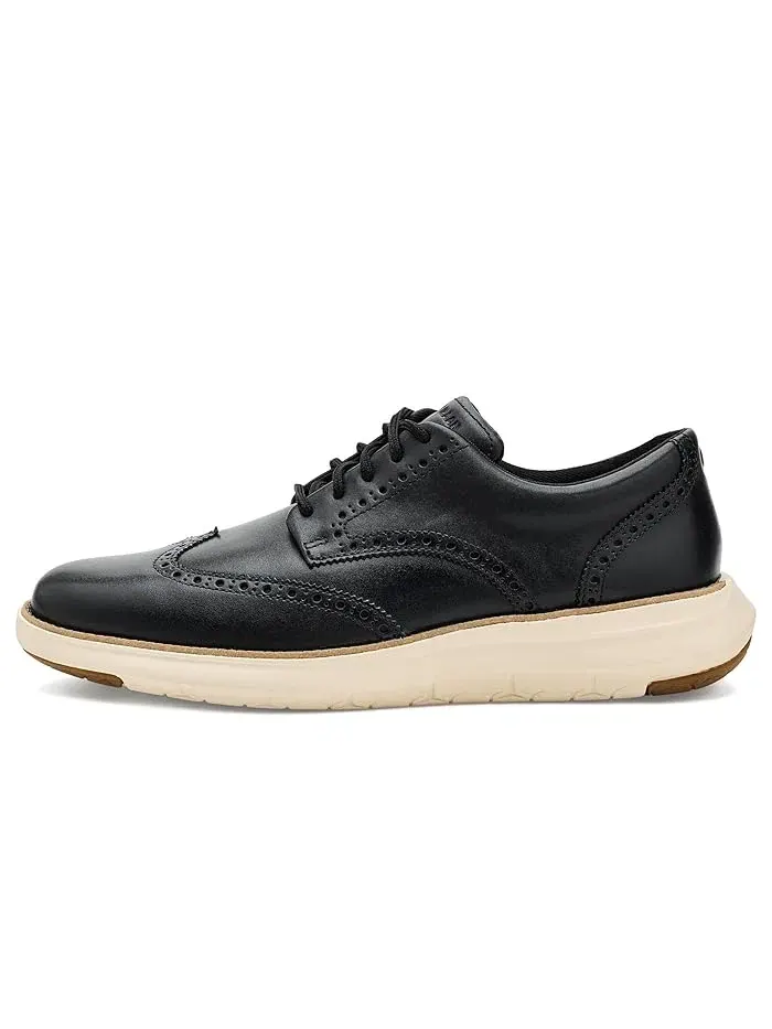 Оксфорды кожаные Grand Remix Wing Tip Cole Haan — изображение 4 из 4, черный/слоновая кость