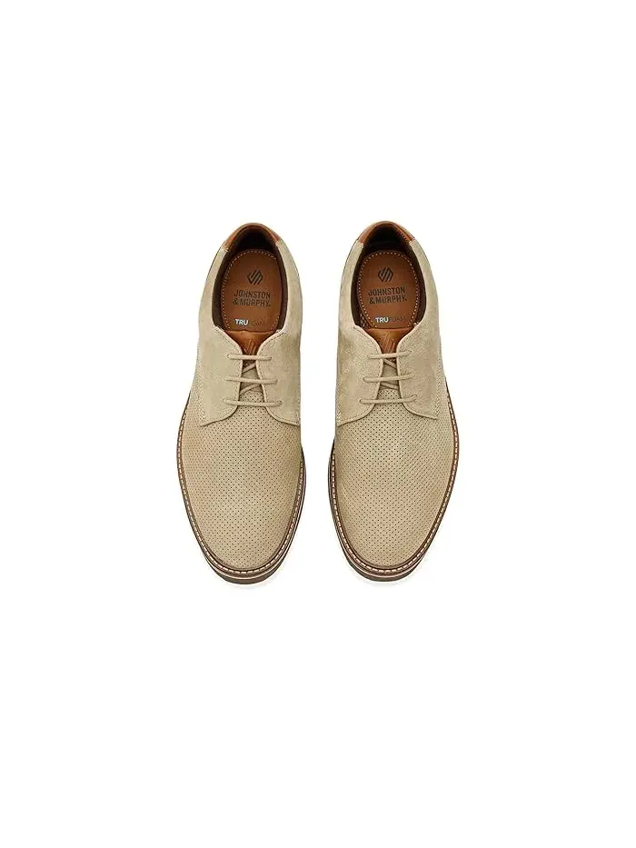 Туфли Оксфорды Tyson Perfed Plain Toe Johnston & Murphy — изображение 2 из 4, тауп