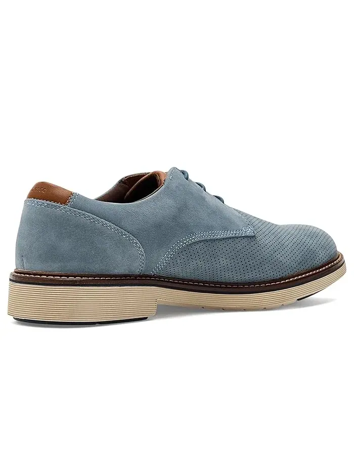 Туфли оксфорды перфорированные Tyson Perfed Plain Toe Johnston & Murphy — изображение 3 из 4, джинсовый синий