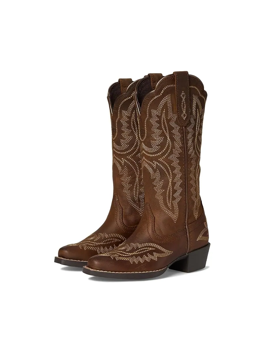 Детские ковбойские ботинки Ariat Casanova D Toe (для малышей/детей постарше) Ariat Kids — коричневый