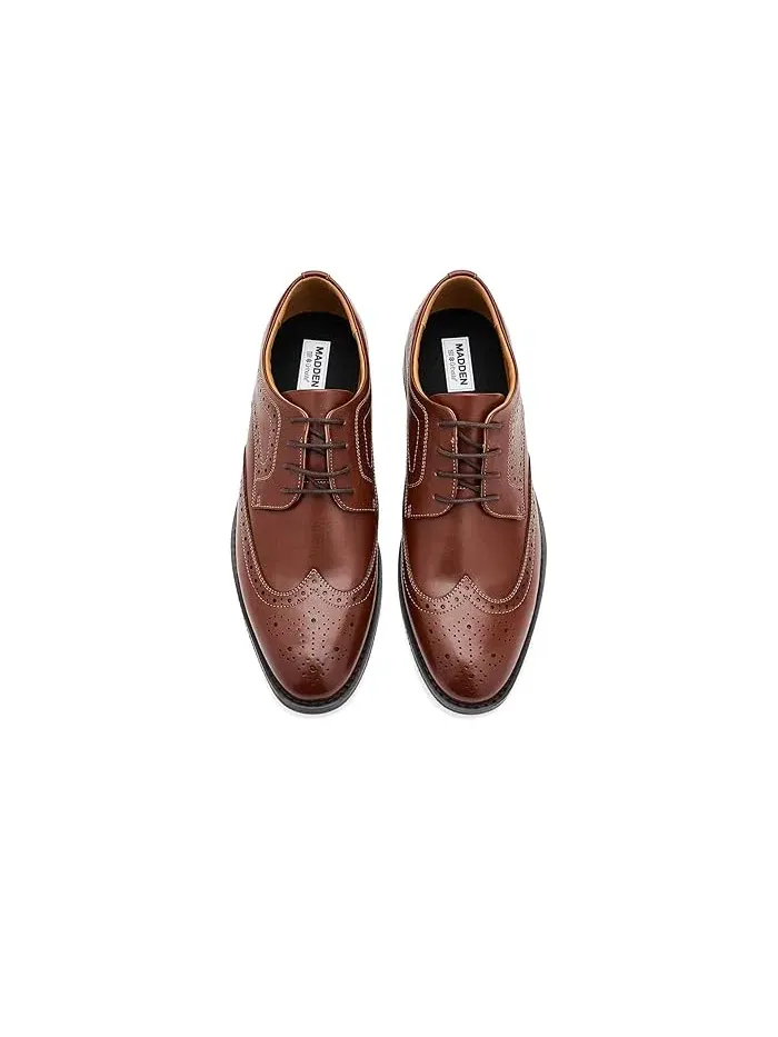 Оксфорды кожаные Aymmers Steve Madden — изображение 2 из 4, коричневый