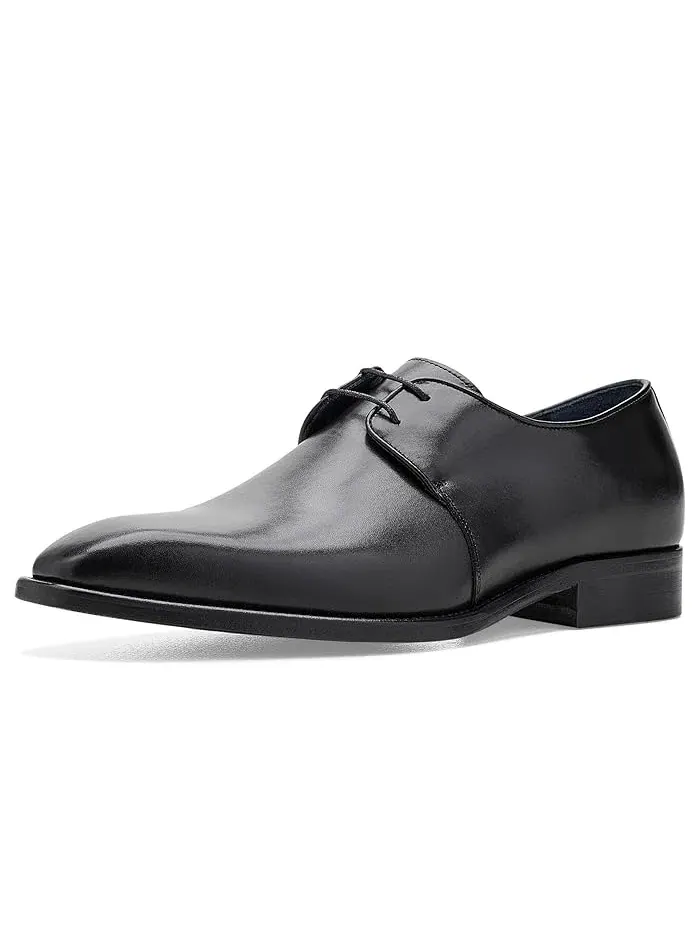 Оксфорды кожанные Larson 2-Eye Plain Toe Johnston & Murphy Collection — изображение 1 из 4, черный