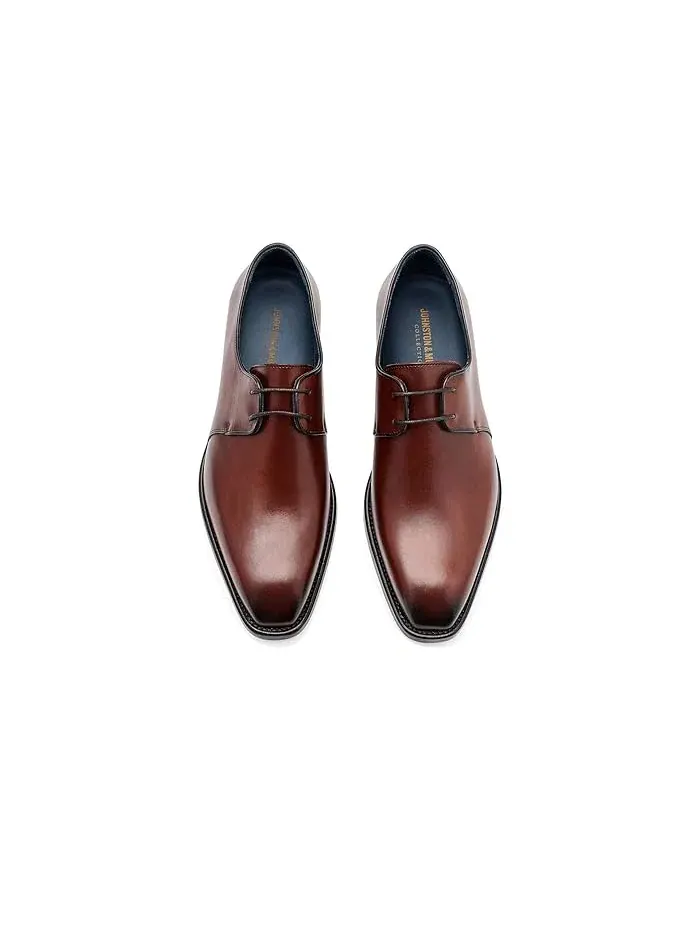 Туфли оксфорды Larson 2-Eye Plain Toe Johnston & Murphy Collection — изображение 2 из 4, махагони
