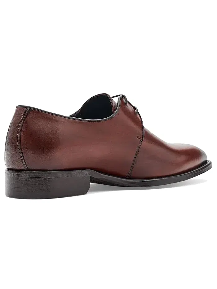 Туфли оксфорды Larson 2-Eye Plain Toe Johnston & Murphy Collection — изображение 3 из 4, махагони