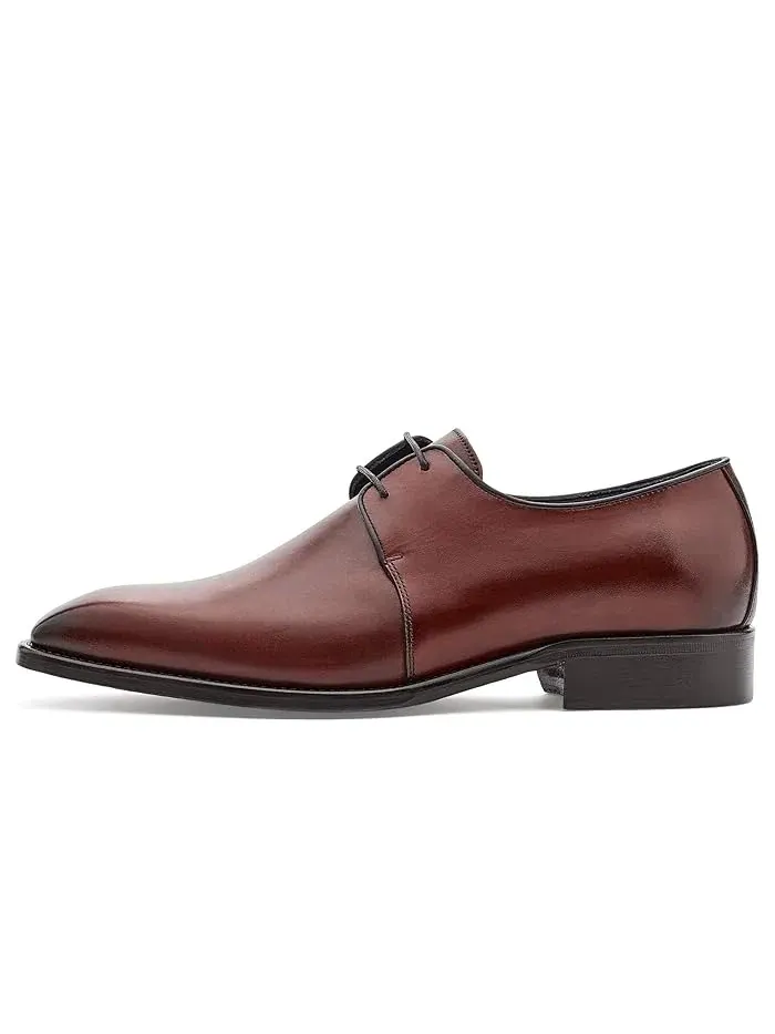 Туфли оксфорды Larson 2-Eye Plain Toe Johnston & Murphy Collection — изображение 4 из 4, махагони
