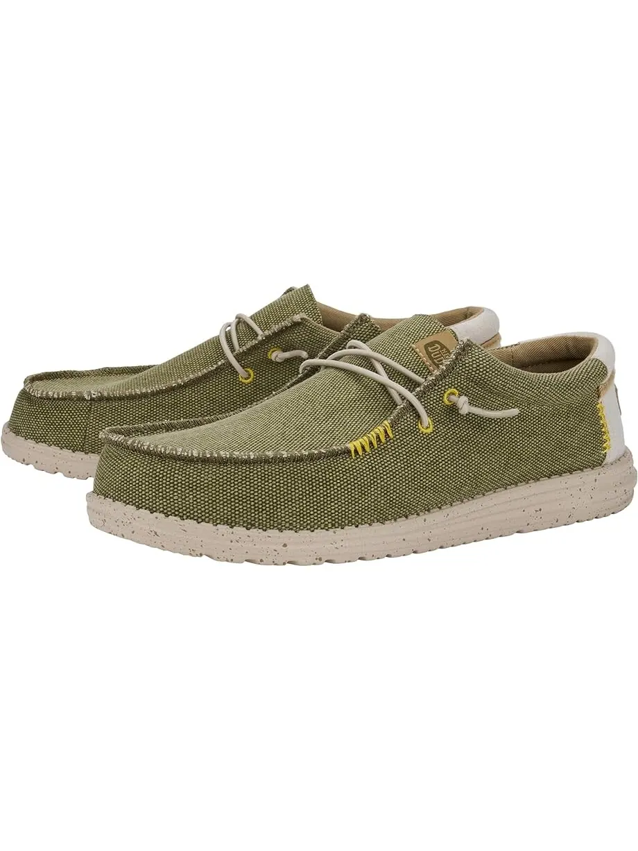 Лоферы Hey Dude Wally Coastline Jute — изображение 1 из 4, оливковый