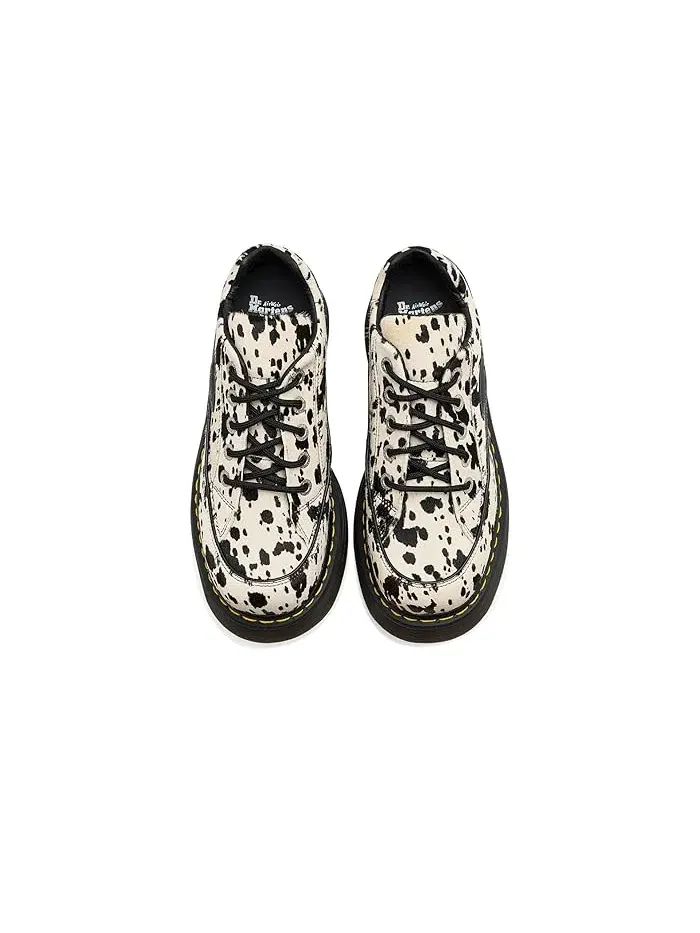 Оксфорды Dr. Martens Buzz 5i, кожаные, с принтом далматинца — изображение 2 из 4, кремовый/черный