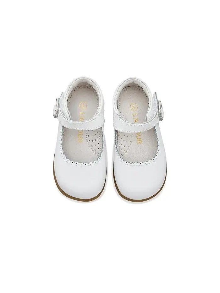 Туфли с оборками Chloe L'Amour Shoes Kids — изображение 2 из 4, белый