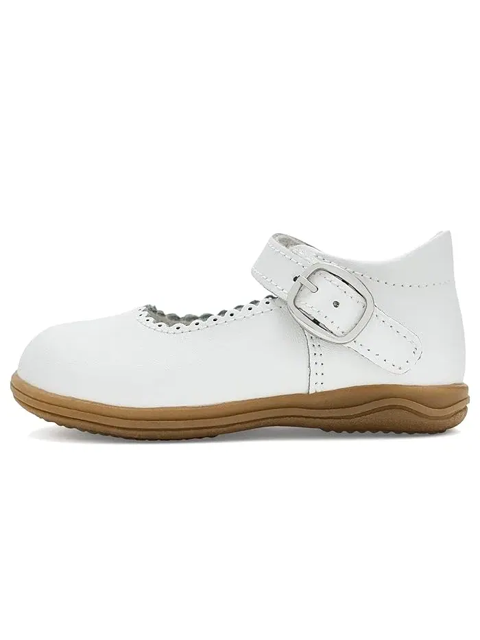 Туфли с оборками Chloe L'Amour Shoes Kids — изображение 4 из 4, белый