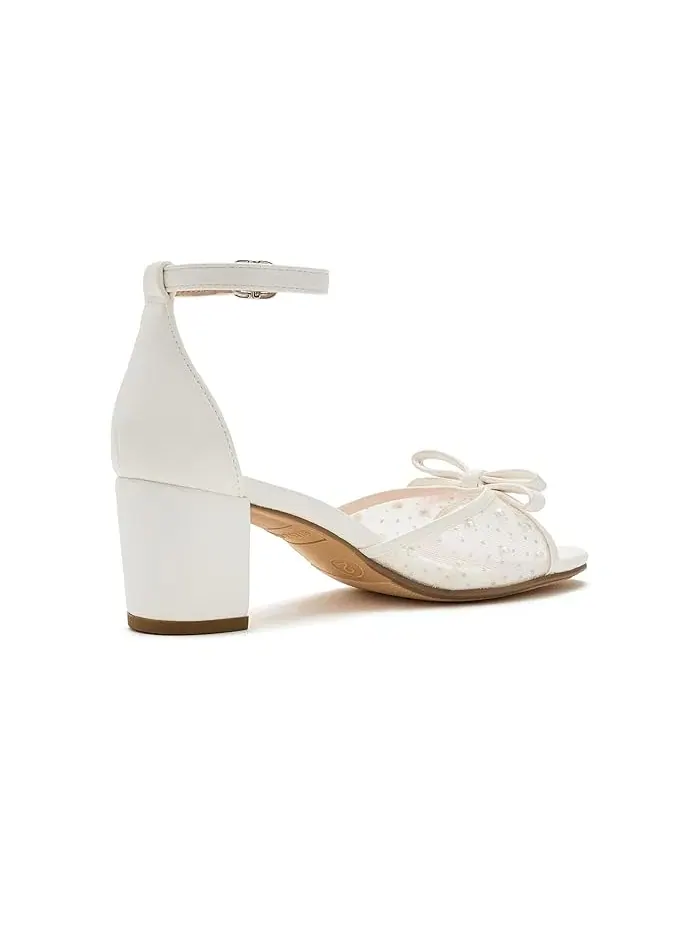 Туфли на каблуке с жемчугом Adia Steve Madden Kids — изображение 3 из 4, белый