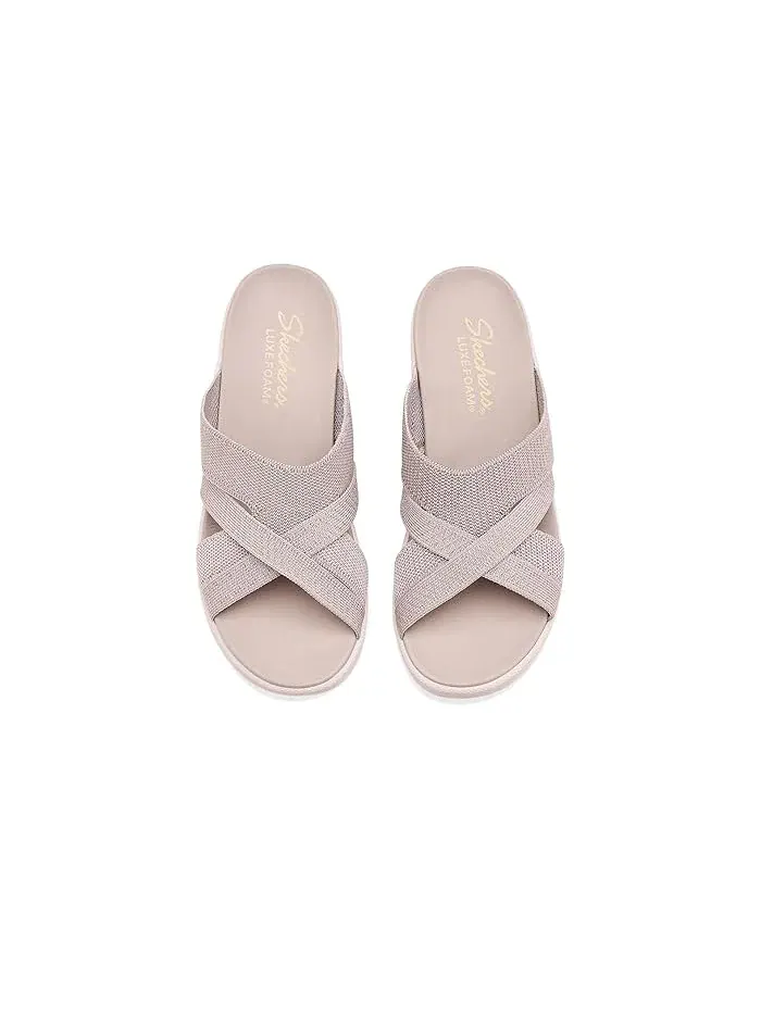 Сандалии-Шлепанцы на танкетке Parallel Lite SKECHERS — изображение 2 из 4, тауп