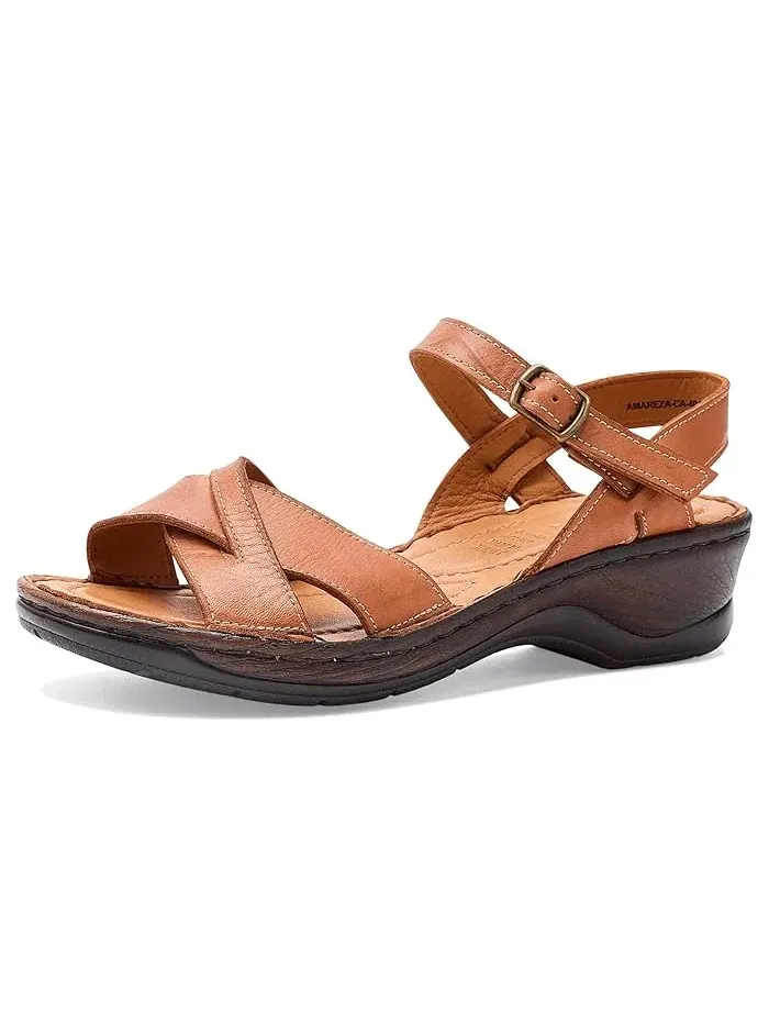 Босоножки на танкетке Amareza Spring Step — изображение 1 из 4, верблюжий