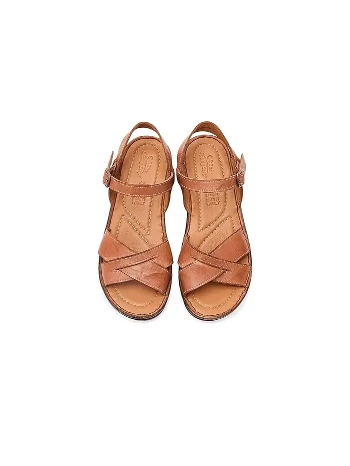 Босоножки на танкетке Amareza Spring Step — изображение 2 из 4, верблюжий