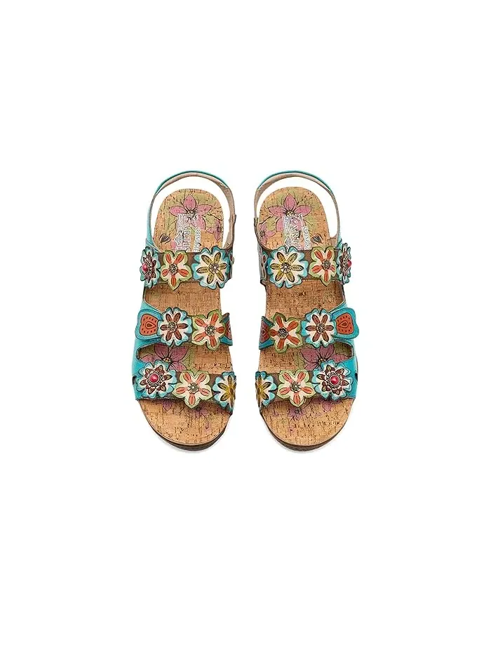 Босоножки с цветочным дизайном Bethie L'Artiste by Spring Step — изображение 2 из 4, мульти