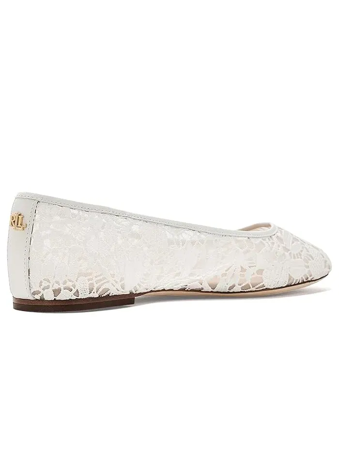 Туфли с кружевом Jayna Lauren Ralph Lauren — изображение 3 из 4, белый