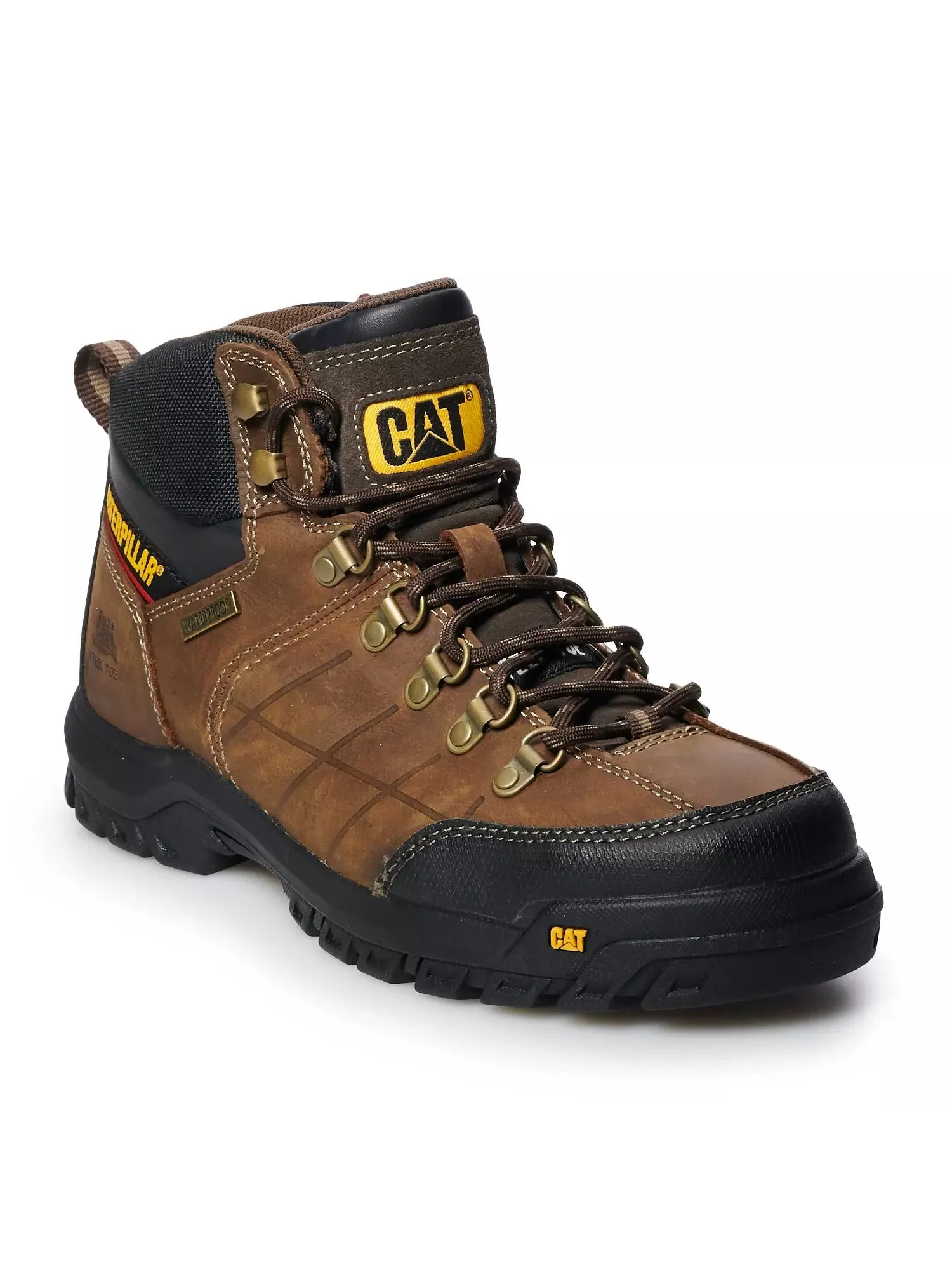 Рабочие ботинки мужские Caterpillar Threshold Steel Toe — изображение 5 из 5, коричневый