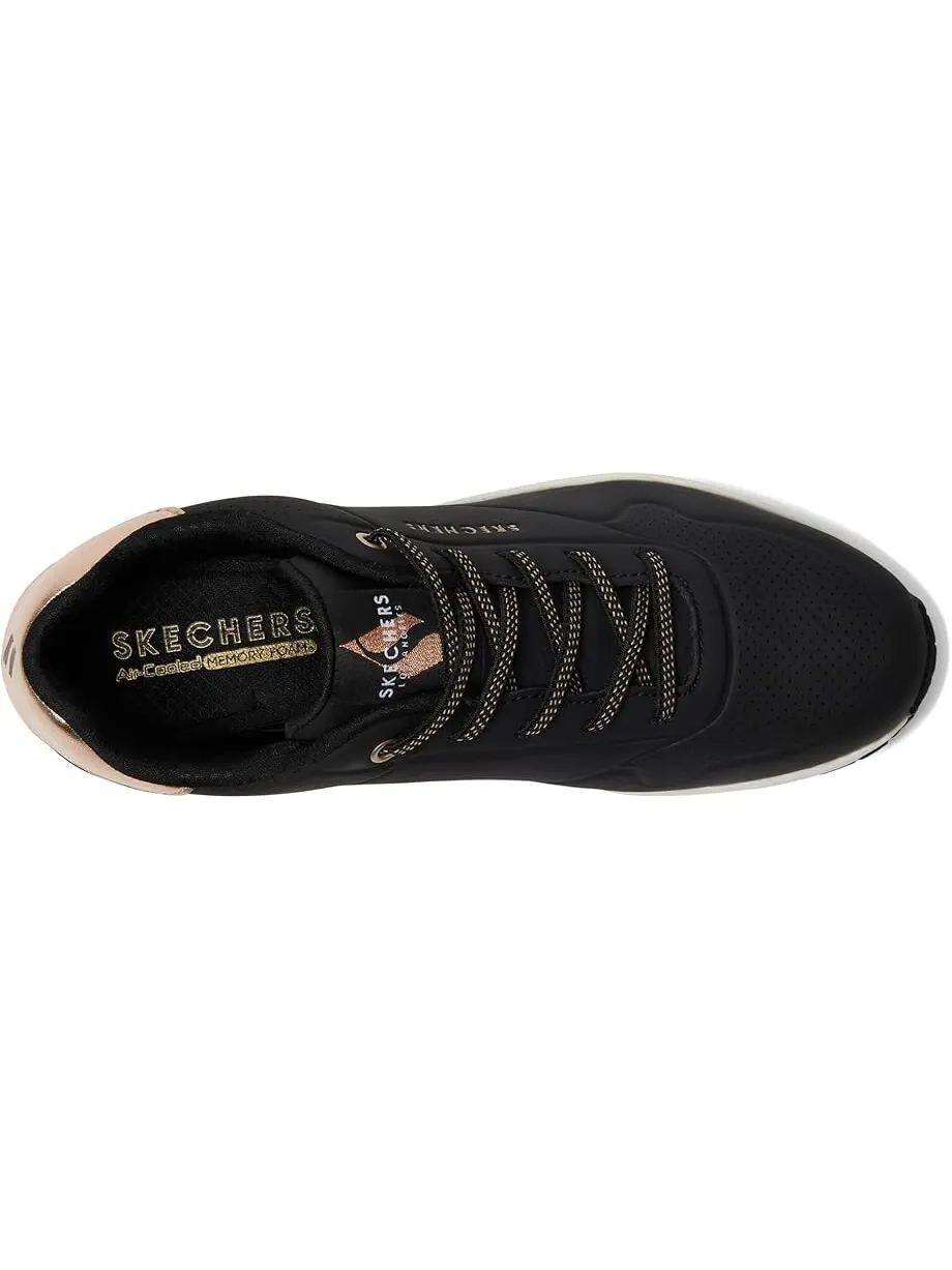 Кроссовки SKECHERS UNO - Shimmer Away — изображение 2 из 4, черный