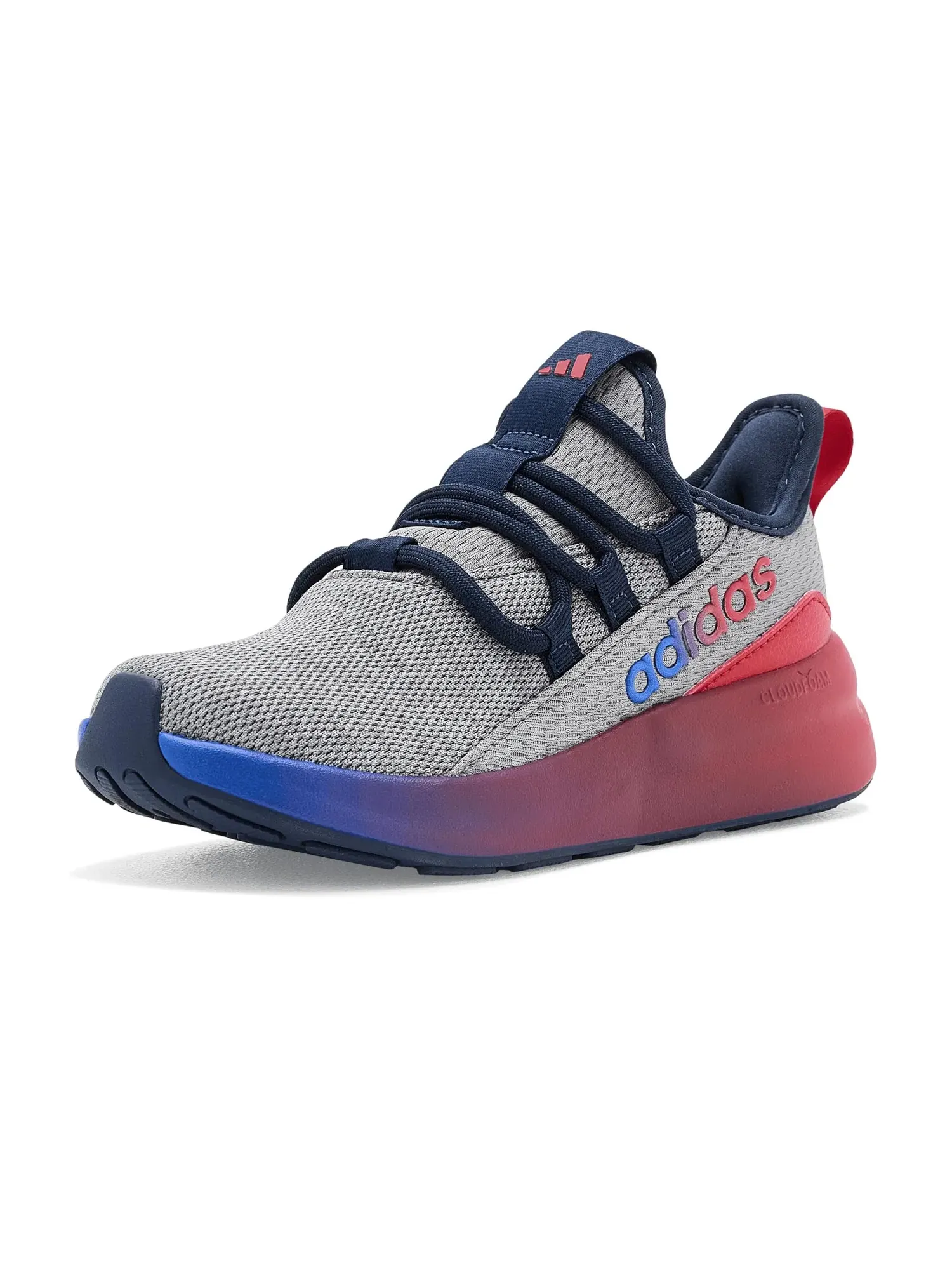 Кроссовки Lite Racer Adapt 8.0 (для маленьких и больших детей) Adidas Kids — изображение 1 из 4, серый/красный/синий