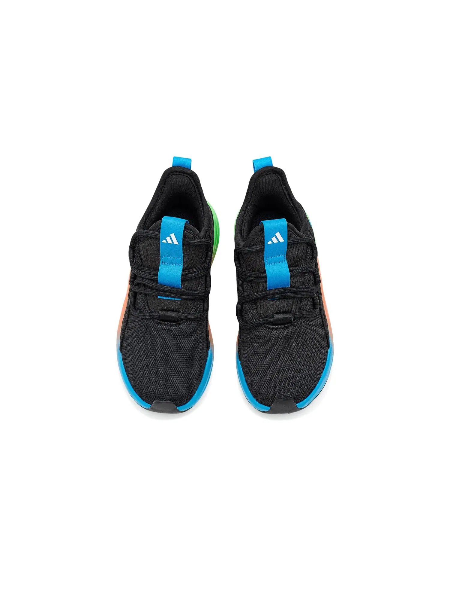 Кроссовки Lite Racer Adapt 8.0 (для маленьких и больших детей) Adidas Kids — изображение 2 из 4, черный/зеленый/оранжевый