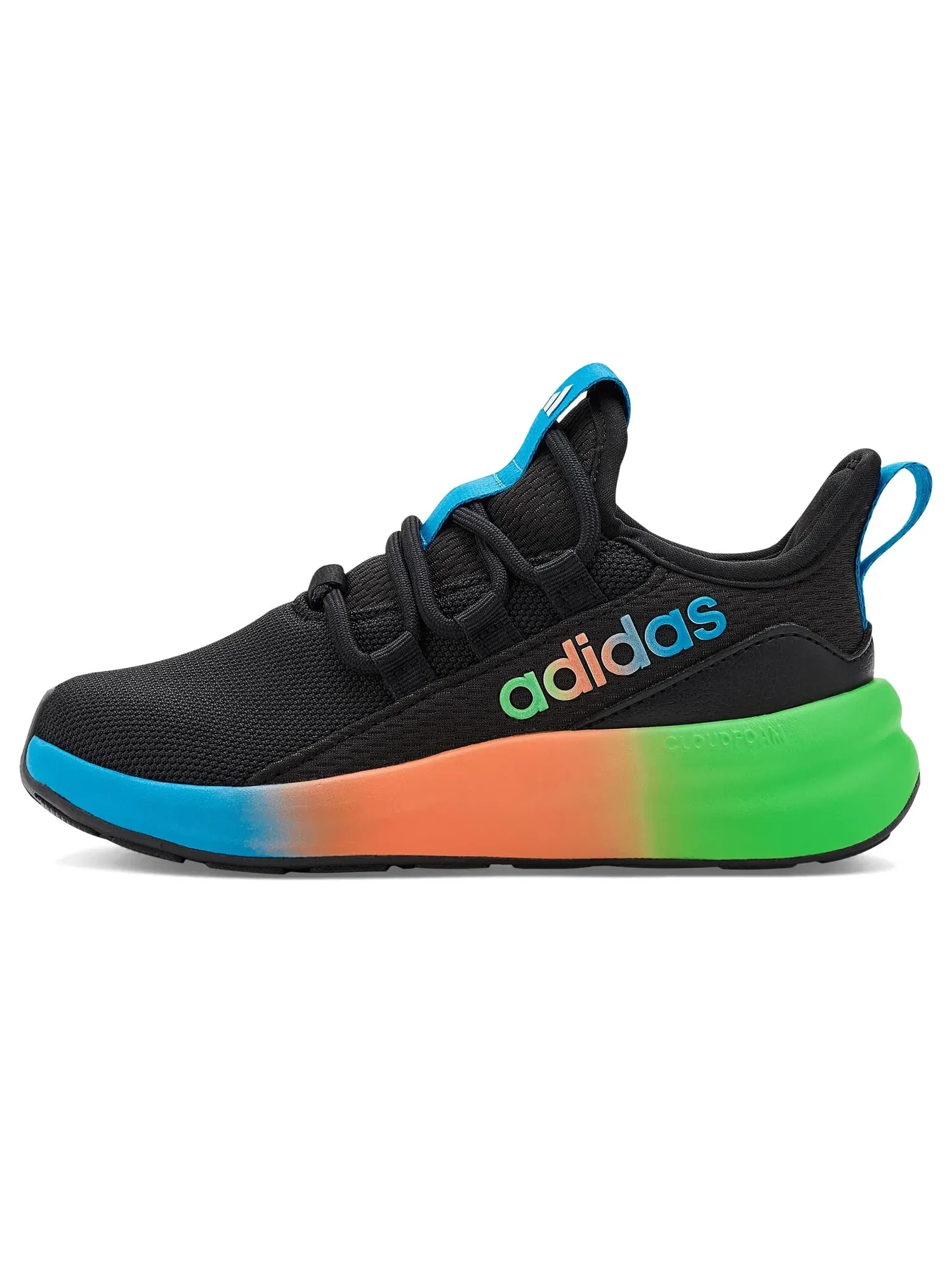 Кроссовки Lite Racer Adapt 8.0 (для маленьких и больших детей) Adidas Kids — изображение 4 из 4, черный/зеленый/оранжевый
