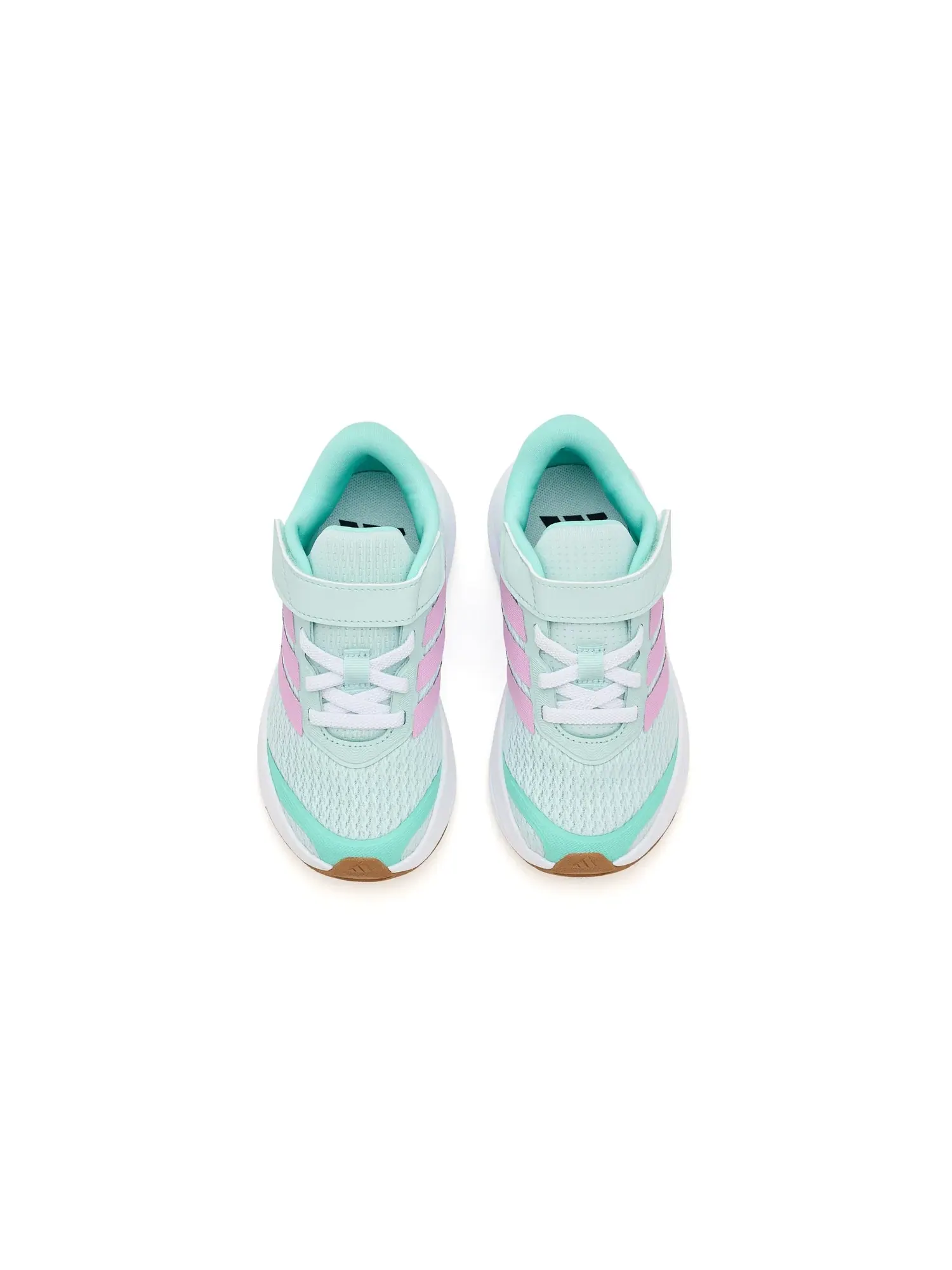Кроссовки Run Falcon 6 с эластичным шнурком и ремешком (для маленьких детей) Adidas Kids — изображение 2 из 4, голубой