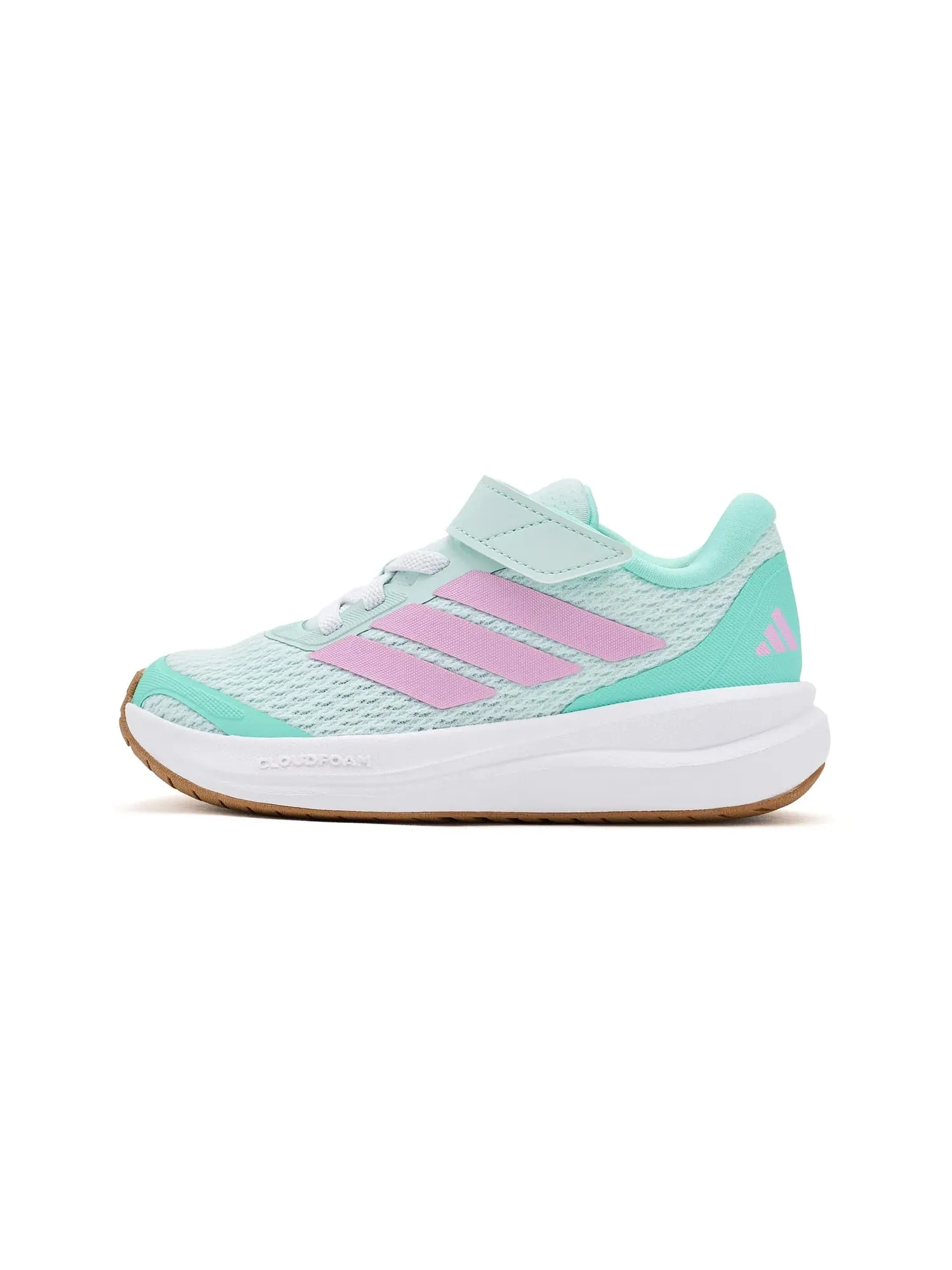 Кроссовки Run Falcon 6 с эластичным шнурком и ремешком (для маленьких детей) Adidas Kids — изображение 4 из 4, голубой