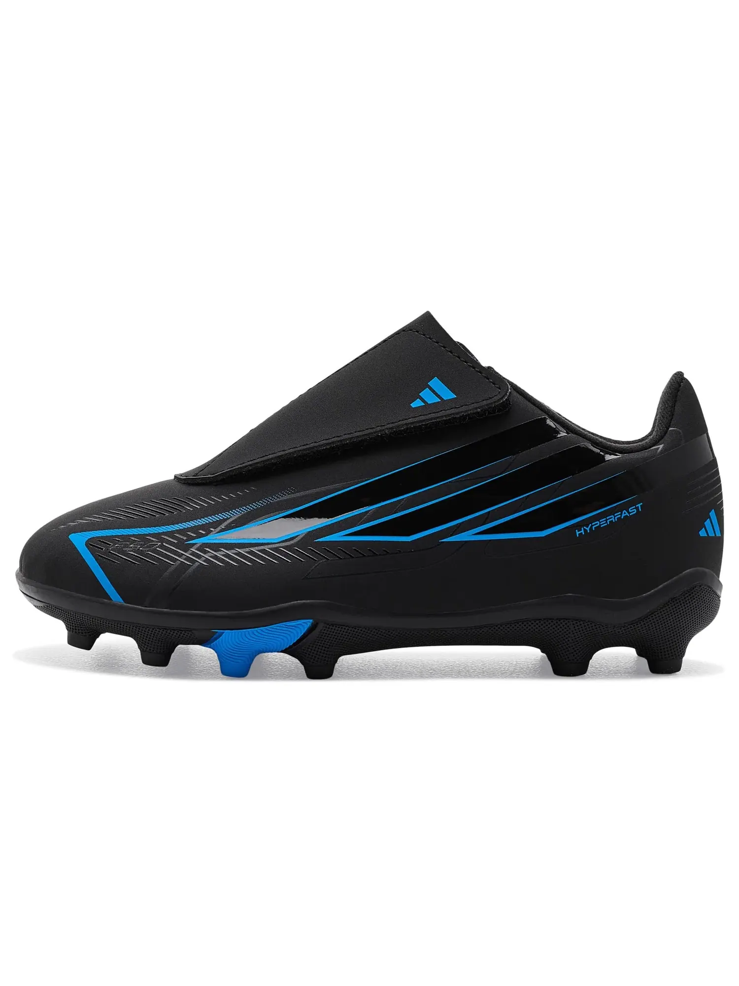 Бутсы F50 Hyperfast Club Hook & Loop Firm Ground/Multi Ground (для малышей и маленьких детей) Adidas Kids
