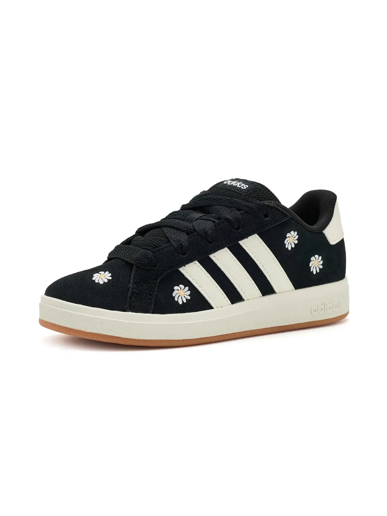 Кроссовки Grand Court 00s (для маленьких и больших детей) Adidas Kids — изображение 1 из 4, черный/белый