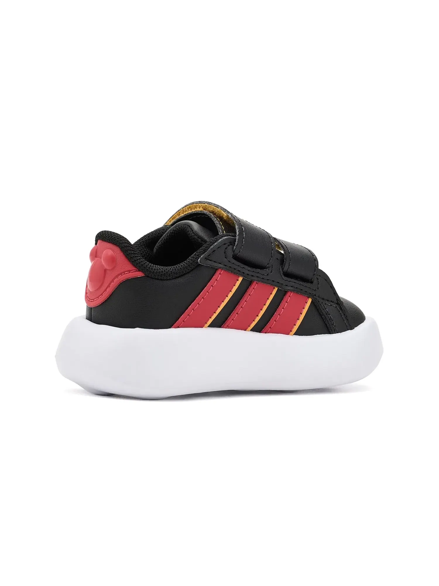 Кроссовки Disney Grand Court Hook & Loop (для младенцев и малышей) Adidas Kids — изображение 3 из 4, черный//желтый