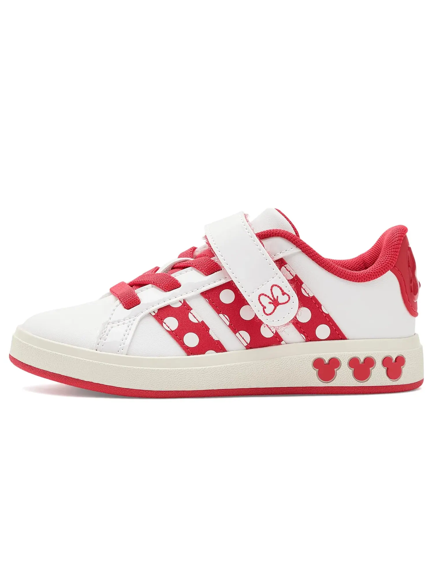 Кроссовки Disney Grand Court Elastic Lace & Strap (для маленьких и больших детей) Adidas Kids — изображение 4 из 4