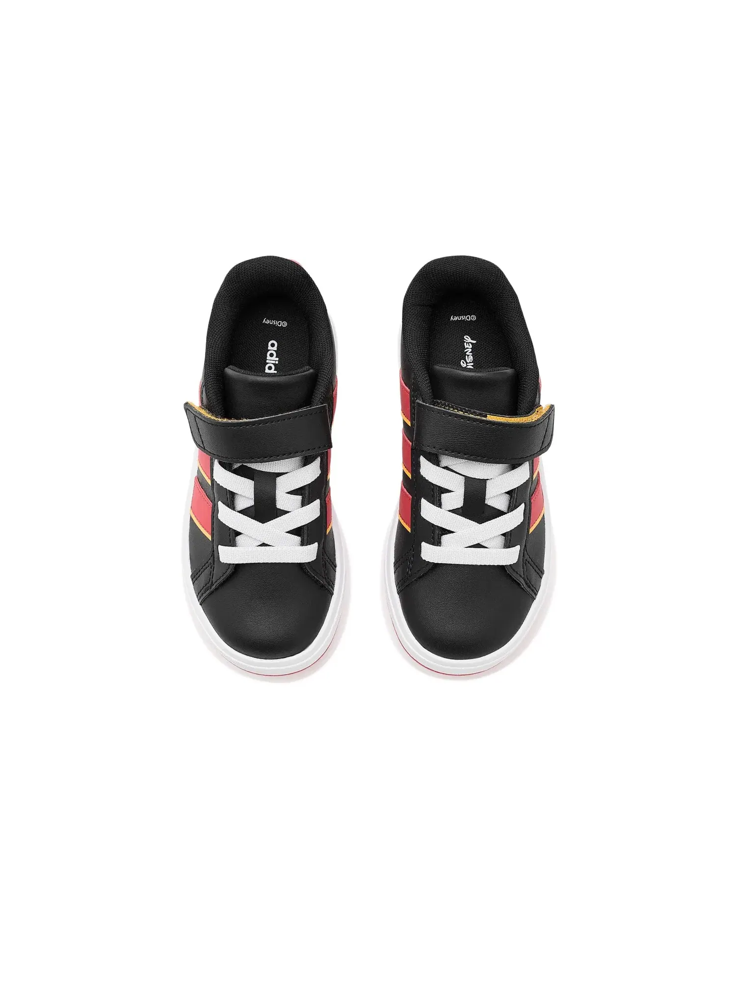 Кроссовки Disney Grand Court Elastic Lace & Strap (для маленьких и больших детей) Adidas Kids — изображение 2 из 4
