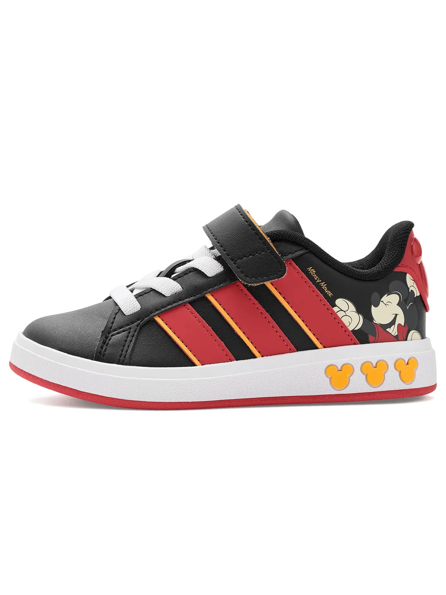 Кроссовки Disney Grand Court Elastic Lace & Strap (для маленьких и больших детей) Adidas Kids — изображение 4 из 4