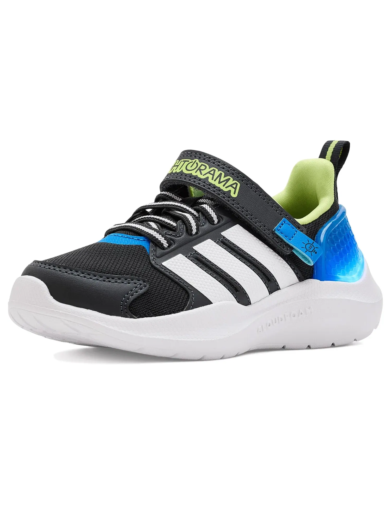 Кроссовки Lightorama Runner (для маленьких детей) Adidas Kids — изображение 1 из 4, черный/белый/синий