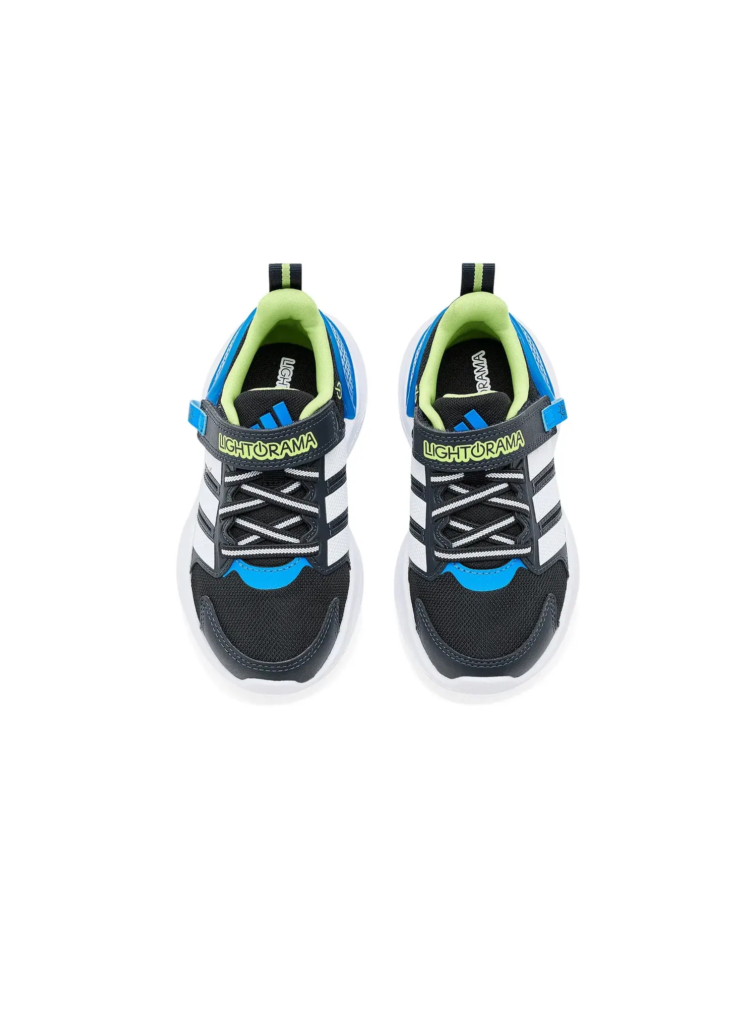 Кроссовки Lightorama Runner (для маленьких детей) Adidas Kids — изображение 2 из 4, черный/белый/синий