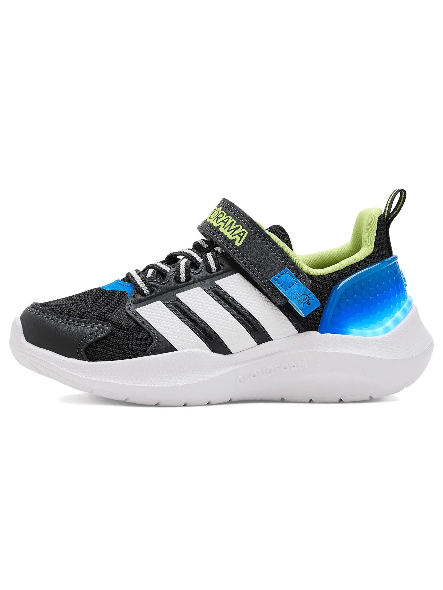 Кроссовки Lightorama Runner (для маленьких детей) Adidas Kids — изображение 4 из 4, черный/белый/синий