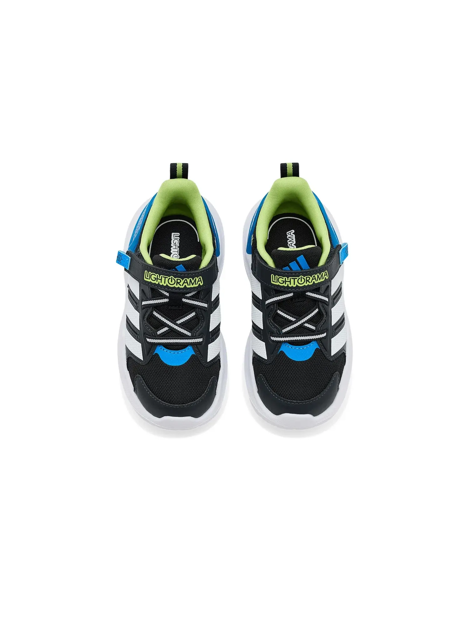 Кроссовки Lightorama Runner (для младенцев и малышей) Adidas Kids — изображение 2 из 4, черный/белый/синий
