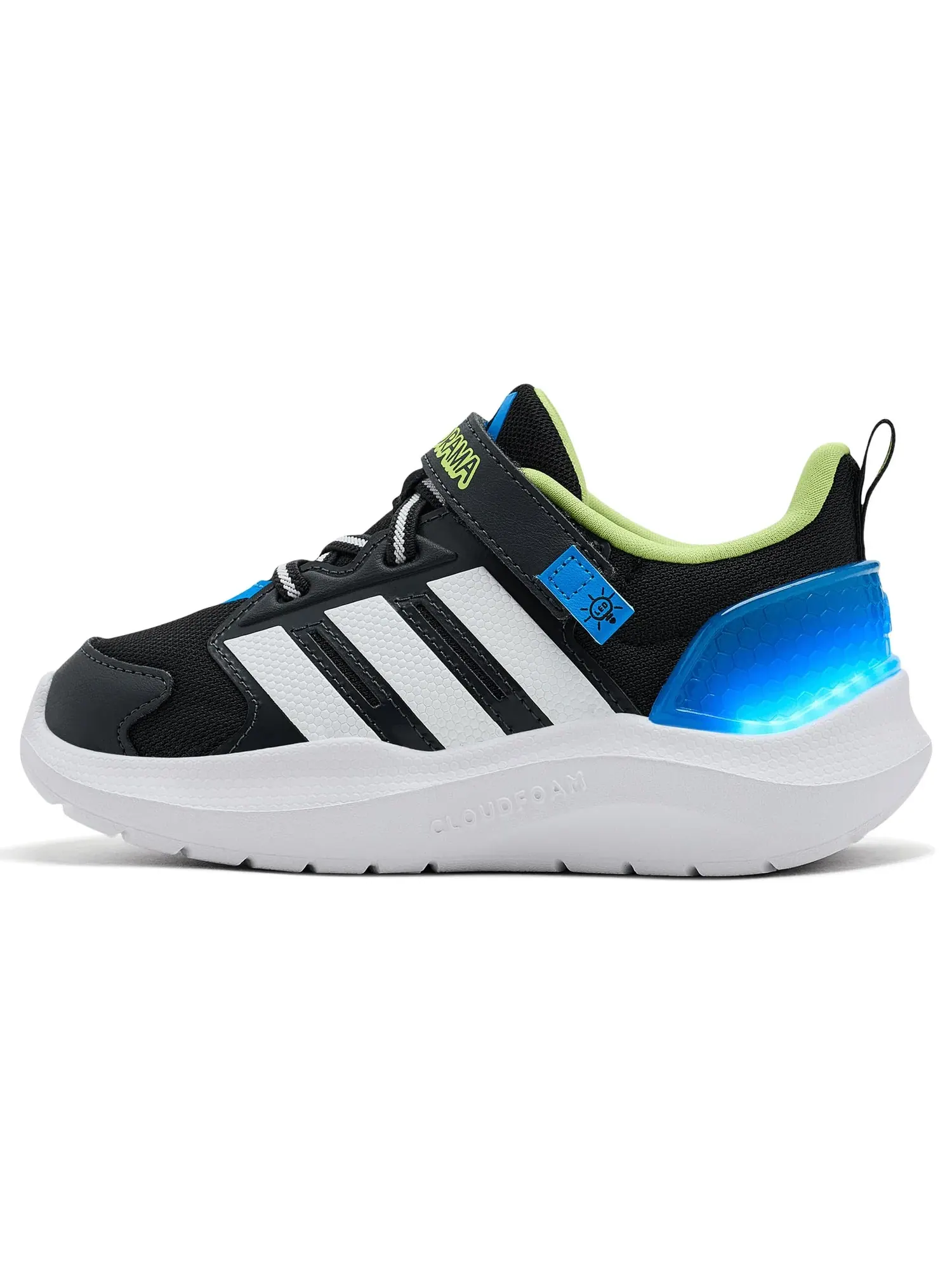 Кроссовки Lightorama Runner (для младенцев и малышей) Adidas Kids — изображение 4 из 4, черный/белый/синий