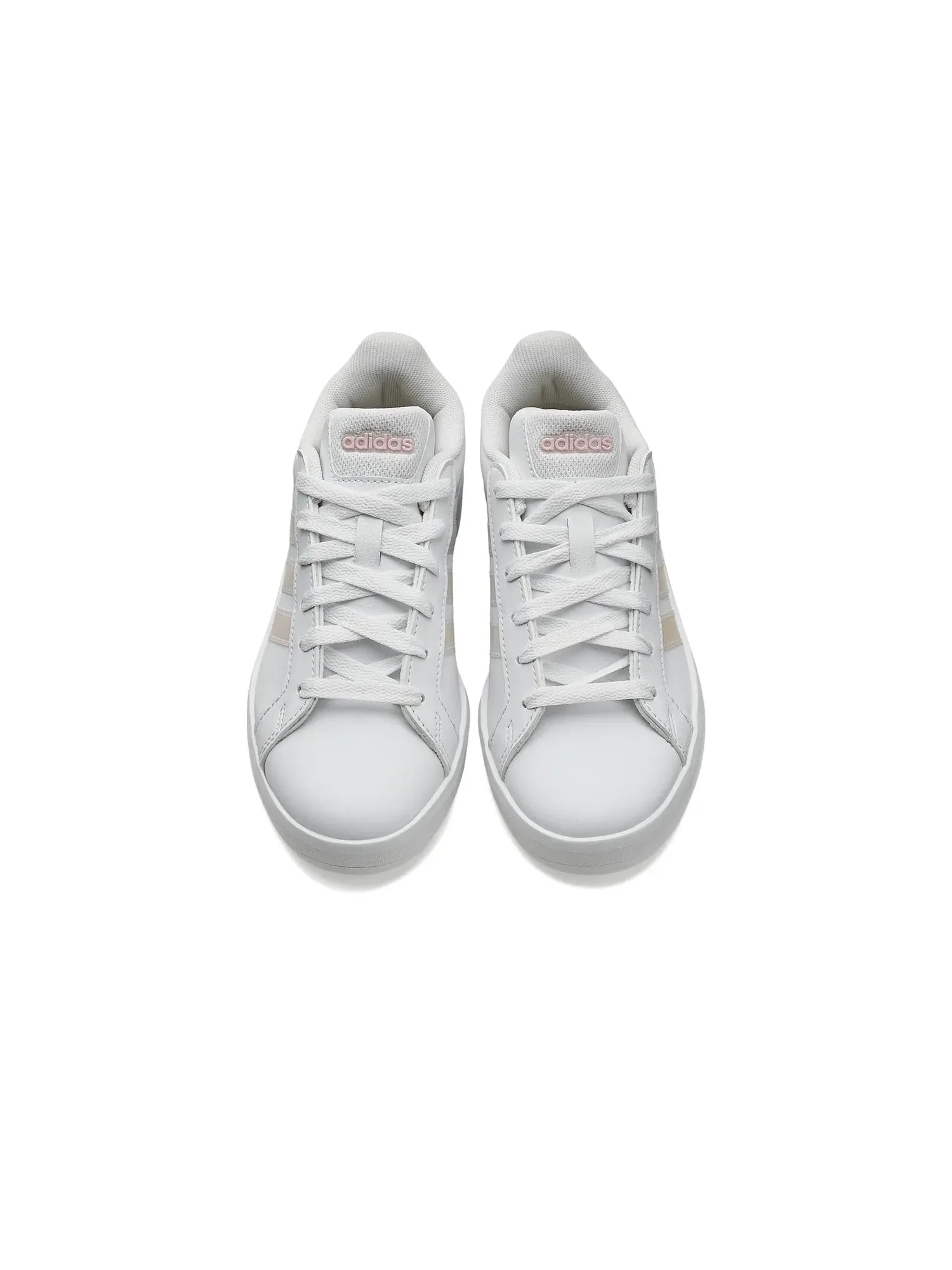 Детские кроссовки Grand Court 3.0 (для детей постарше) Adidas Kids — изображение 2 из 4, белый//розовый