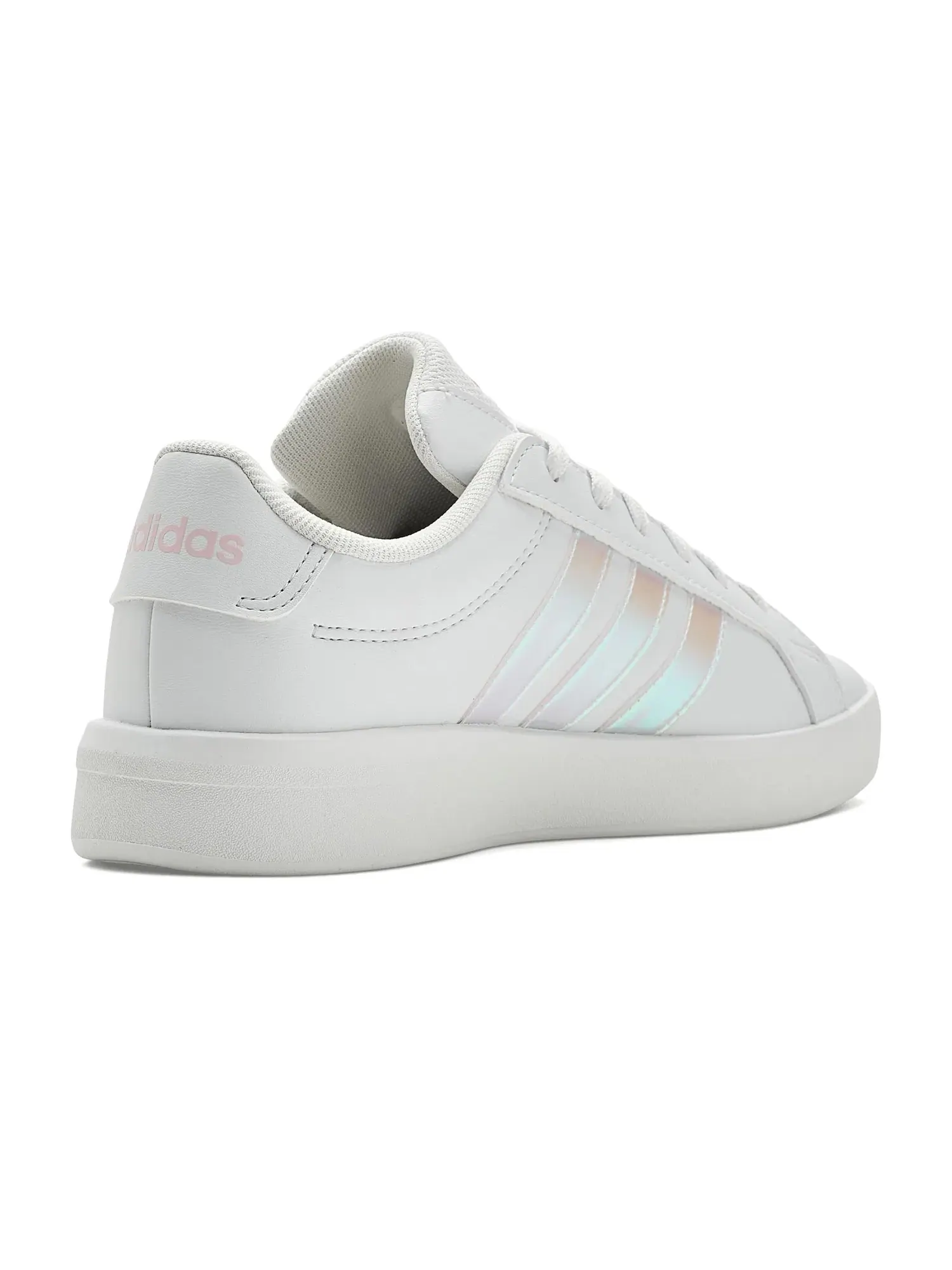 Детские кроссовки Grand Court 3.0 (для детей постарше) Adidas Kids — изображение 3 из 4, белый//розовый