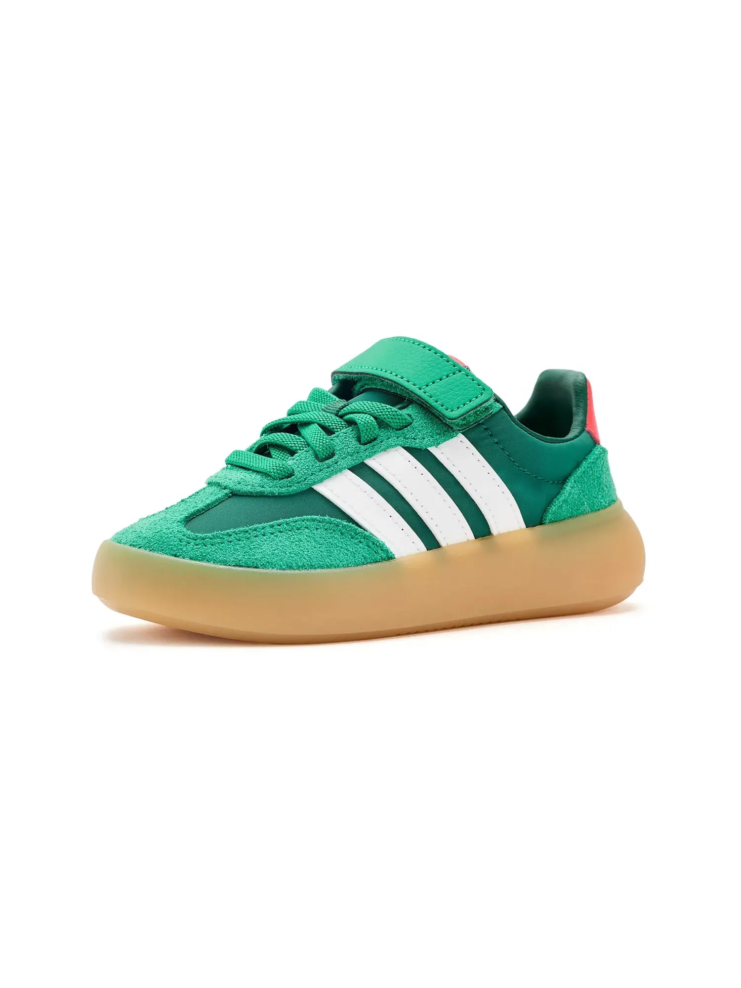 Кроссовки Barreda Decode Elastic Lace & Strap (для маленьких детей) Adidas Kids — изображение 1 из 4, зеленый/белый/красный