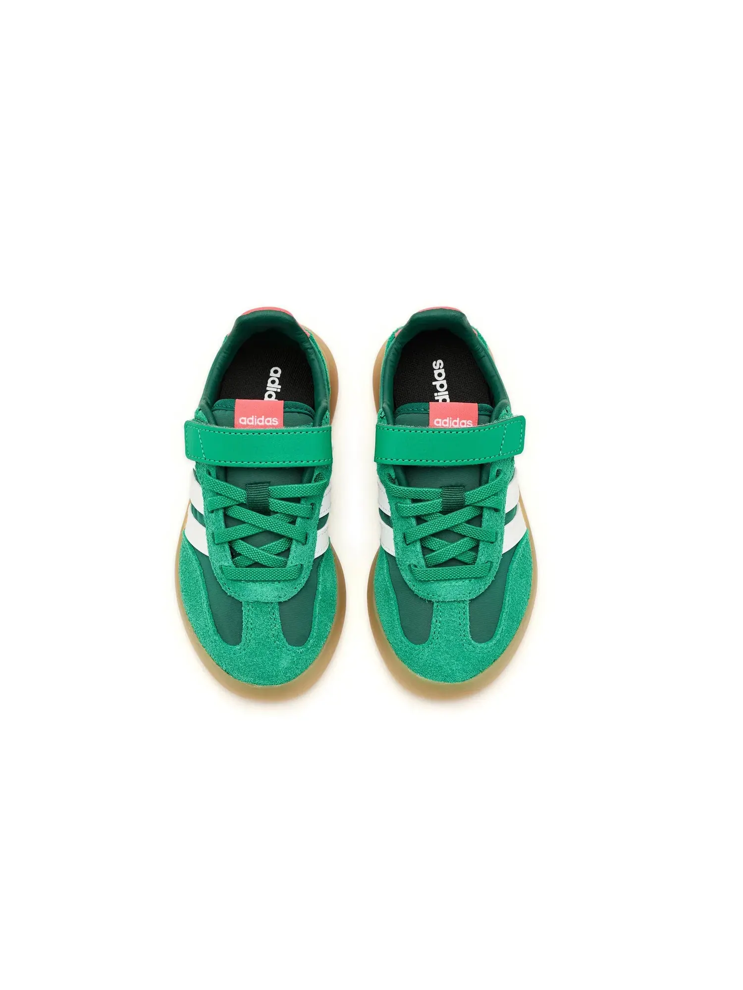 Кроссовки Barreda Decode Elastic Lace & Strap (для маленьких детей) Adidas Kids — изображение 2 из 4, зеленый/белый/красный