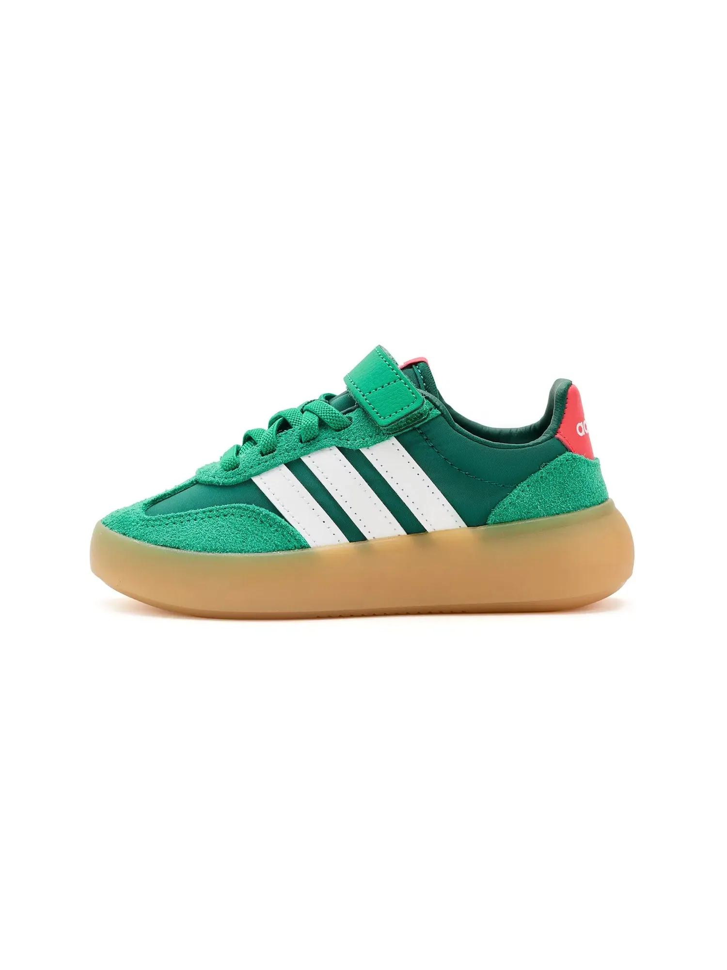 Кроссовки Barreda Decode Elastic Lace & Strap (для маленьких детей) Adidas Kids — изображение 4 из 4, зеленый/белый/красный